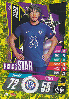 Reece James Chelsea 2020/21 Topps Match Attax CL Rising Stars #RS08